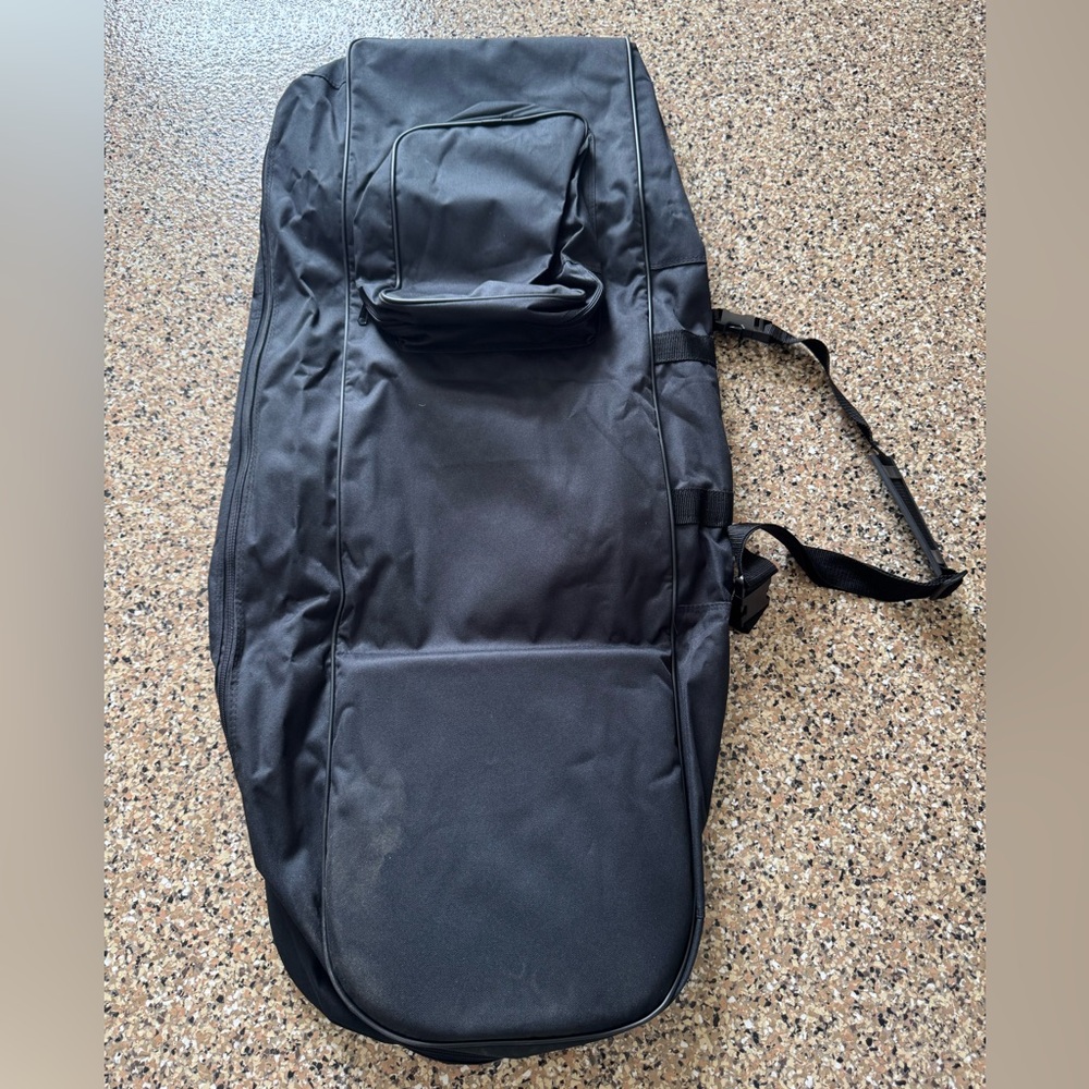 Black Travel Golf Bag with Shoulder Strap
